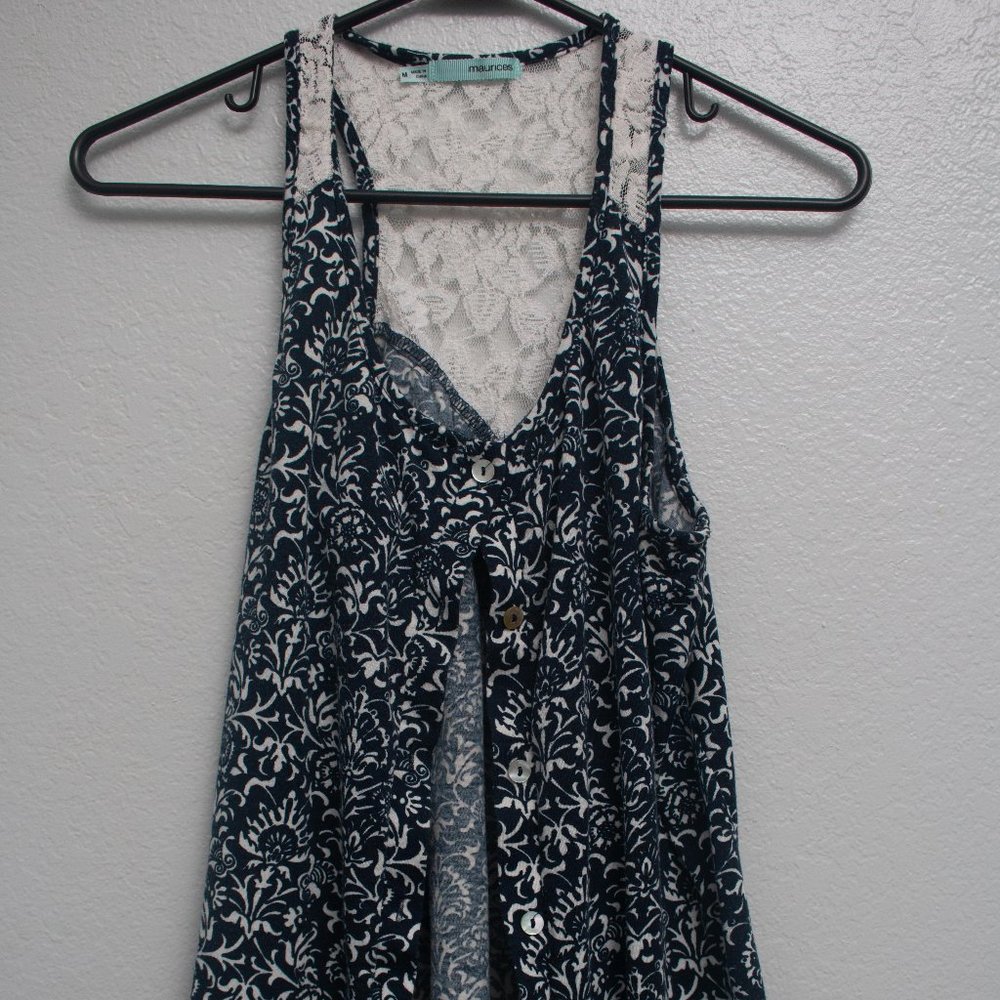 Maurice's Button Up Tank Top
